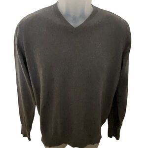 HURLEY Grey V-Neck Sweater Men M Medium
